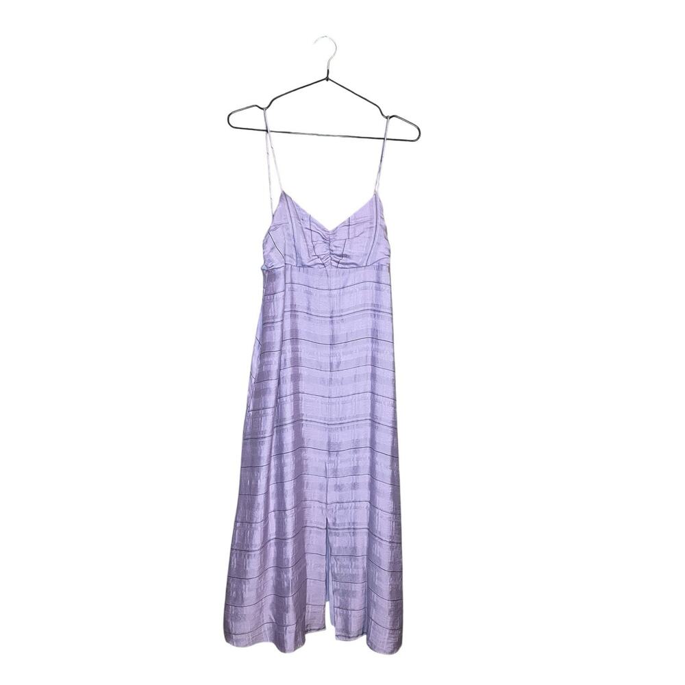 Madewell Size 4 Serene Lavender Tie Back Cami Dress Textured Minimalist Femme